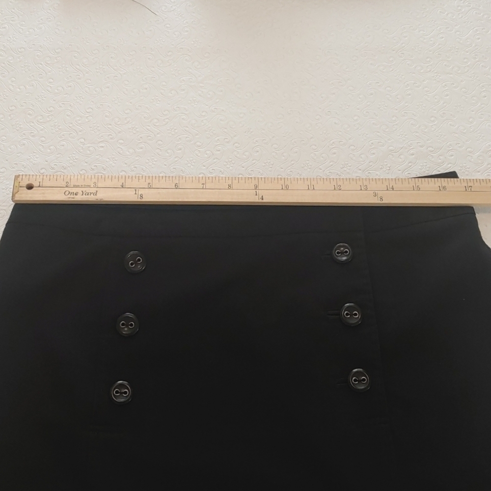 Investments Women's Black Skirt with 6 Button Sailor Front Sze 12 - Picture 8 of 11